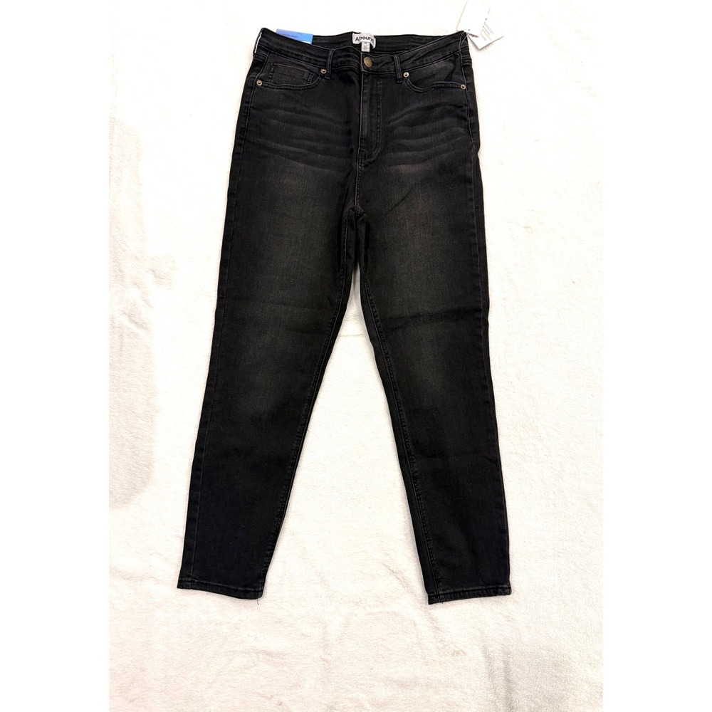 Abound Womens High Rise Skinny Jeans Black Wash Size 33 RK453924MI